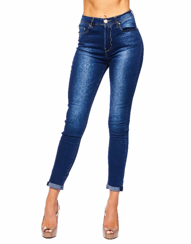 women's denim jeans with buttonsWOMEN'S JESSIE HIGH RISE SKINNY JEANS