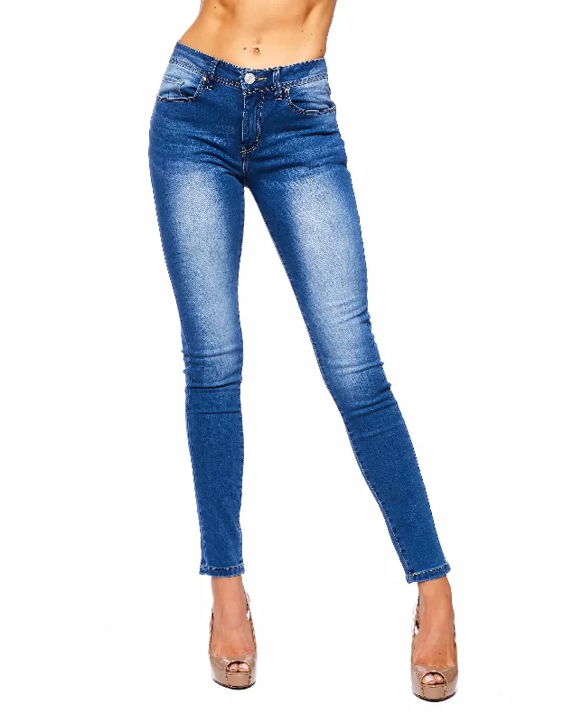 women's high-ankle denim jeansWOMEN'S MANDY HIGH RISE SKINNY JEANS