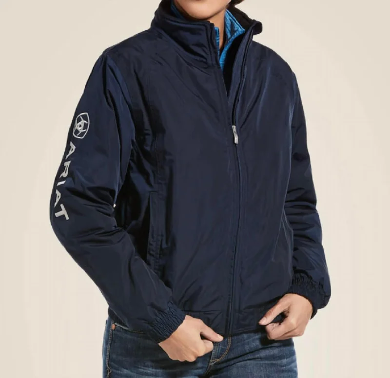 women's coats with adjustable sleevesStable Jacket In Navy