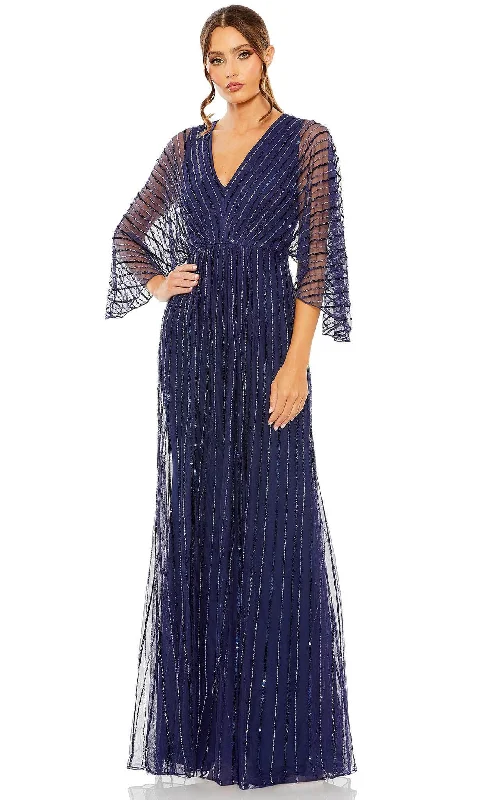 women's high-end dressesMac Duggal 93841 - Kimono Sleeve Beaded Evening Gown