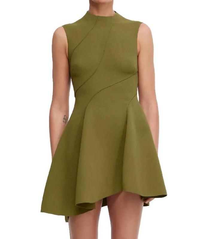 women's vintage dressesRowe Mini Dress In Olive