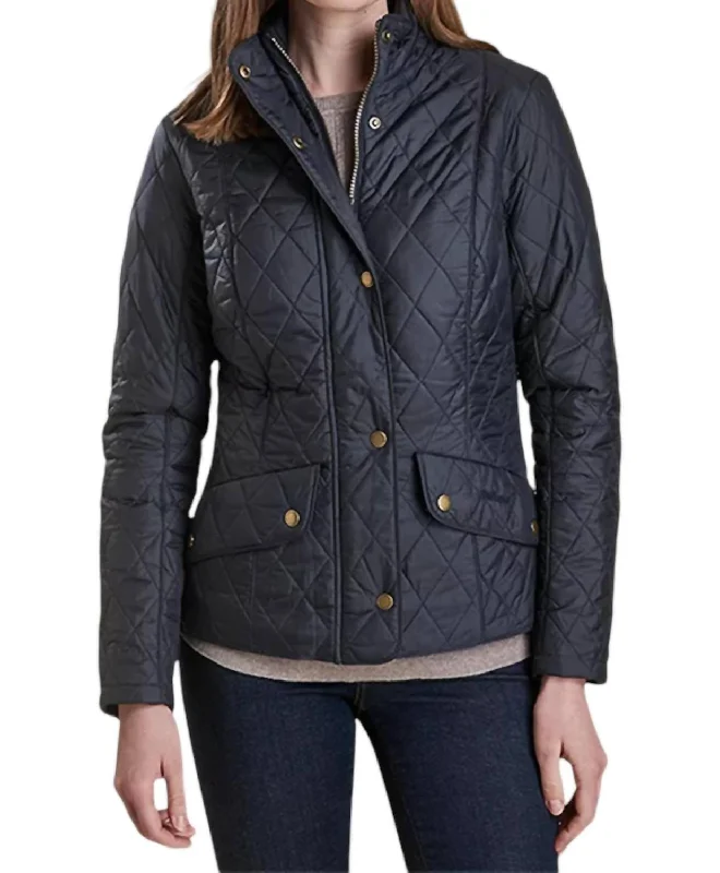 cozy women's coatsFlyweight Cavalry Quilt Jacket In Navy