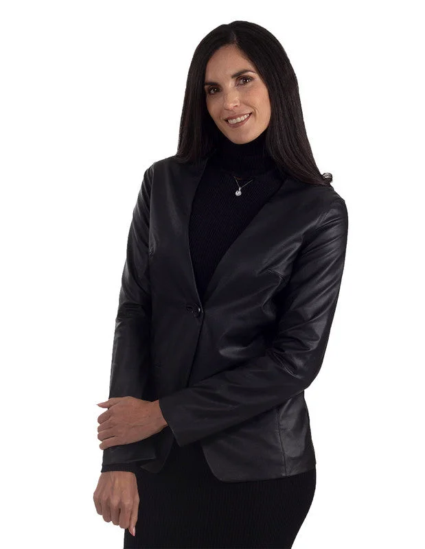 women's shearling coatsNIne West Women's V-Neck Blazer