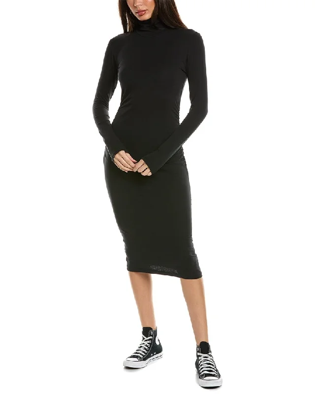 women's neon dressesJames Perse Turtleneck Midi Dress