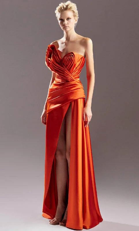 women's pear-shaped body dressesMNM Couture G1511 - Sweetheart A-line Evening Dress