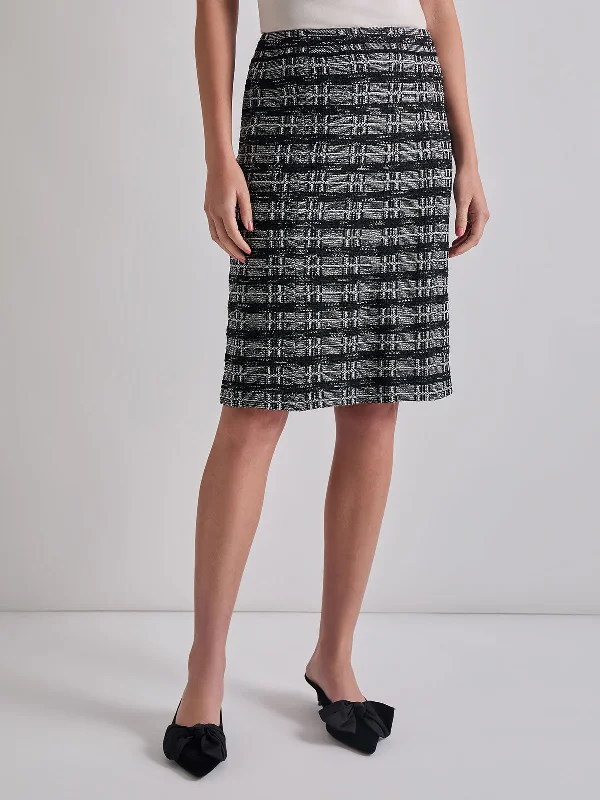 women's maxi skirtsKnee-Length Tweed Knit Pencil Skirt