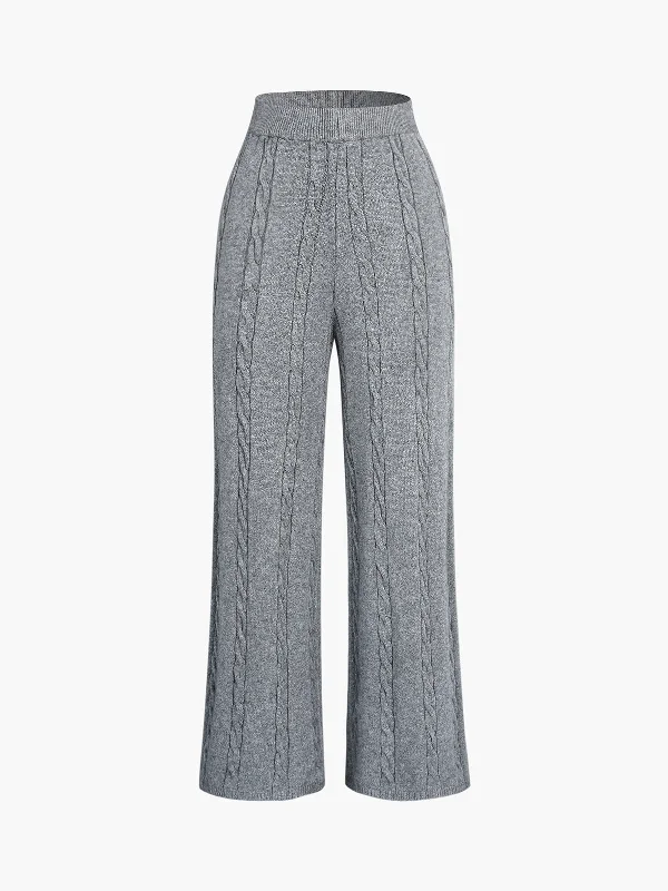 women's adventure pantsBerryBetty - Cable Knit Pants