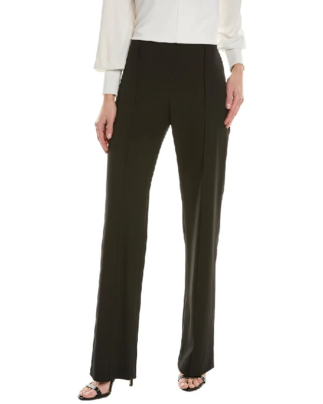 women's bell-bottom pantsCarolina Herrera Darted Front Wool-Blend Pant