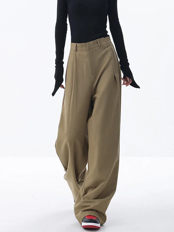 women's polyester pantsBerryBetty - Comfort Club Wide Leg Pants