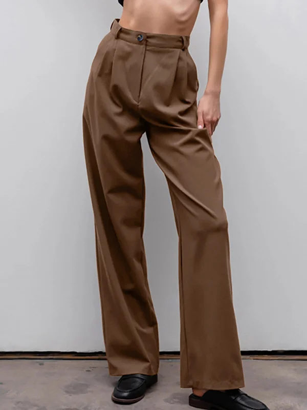 women's patched pantsBerryBetty - Enlighten Me Wide Leg Pants