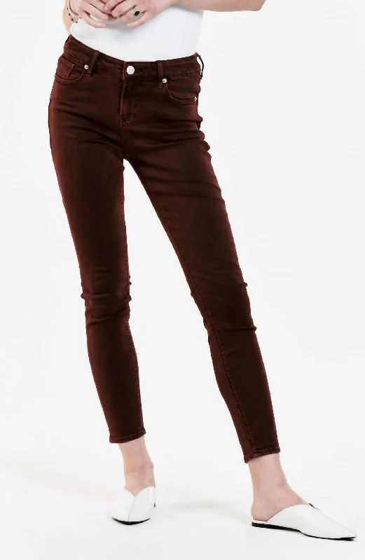 women's nursing pantsGisele Skinny Jean In Brown