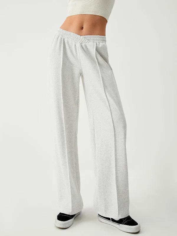 women's sustainable pantsBerryBetty - Leisure V Shape Waistband Sweatpants