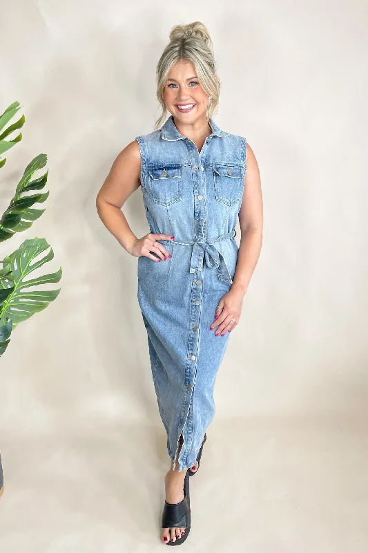 women's low-slung pantsLiberty Denim Dress