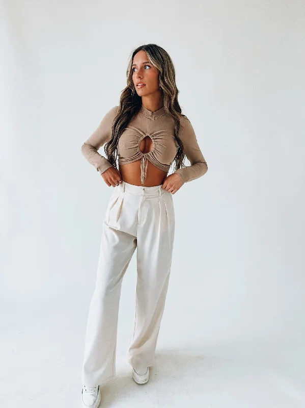 women's designer pantsRESTOCKED :Lizzy High Waist Trousers