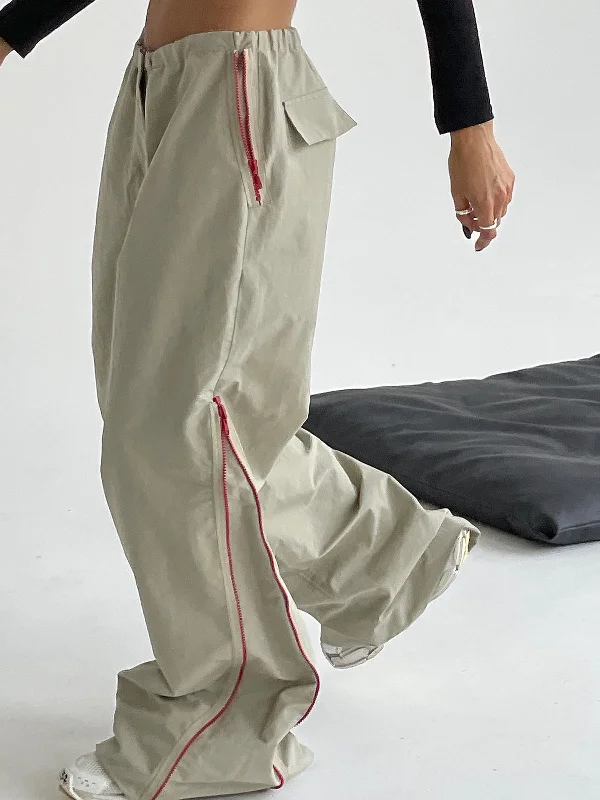 women's sophisticated pantsBerryBetty - Side Zippered Cargo Pants