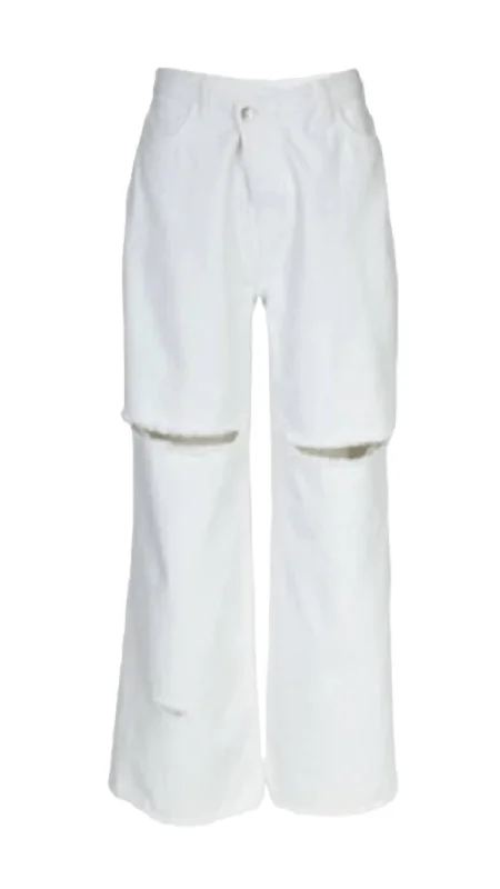 women's drawstring pantsWomen's Venise Jeans In White