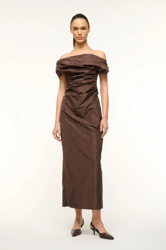 women's A-line dressesANDREA DRESS | DARK CHOCOLATE