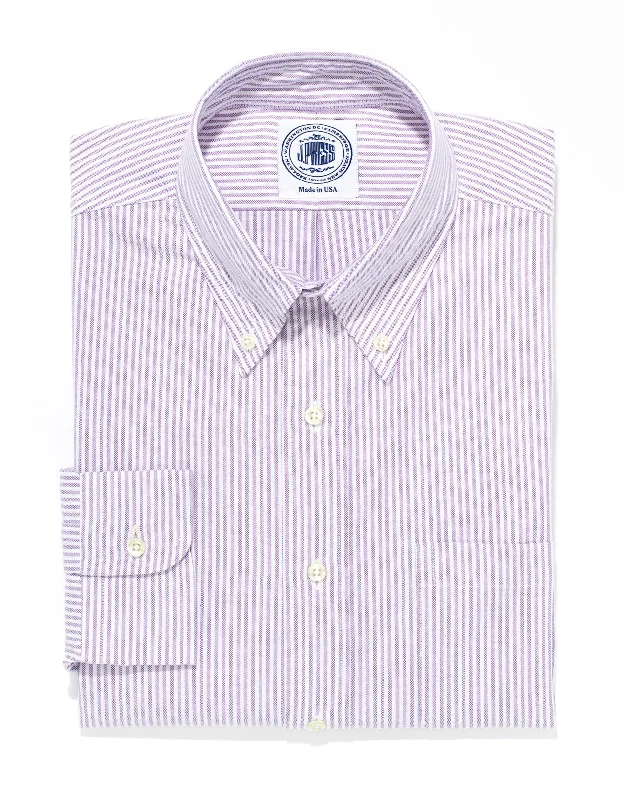 women's made-to-order dressesPURPLE/WHITE OXFORD DRESS SHIRT