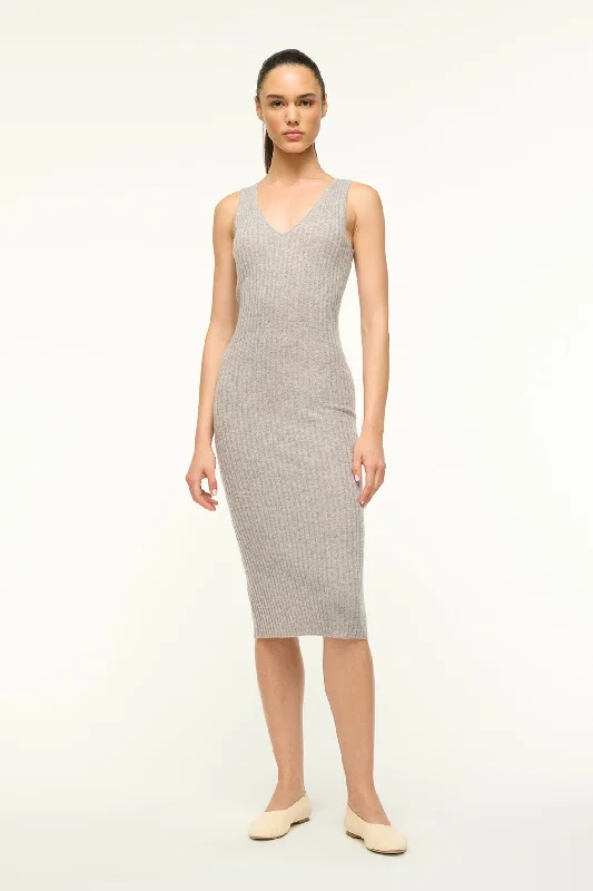 women's limited-edition dressesDANA CASHMERE DRESS | HEATHER GREY