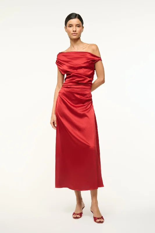 women's glam dressesPHARE SILK DRESS | ROUGE