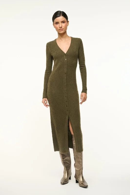 women's velvet dressesSHOKO CASHMERE SWEATER | DARK OLIVE