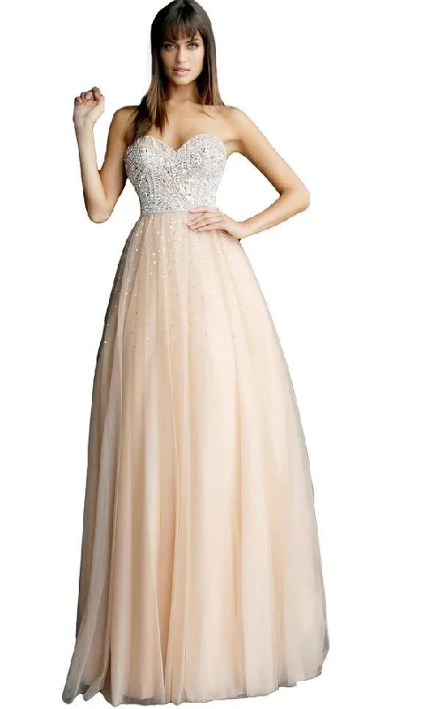 women's casual dressesJovani 62768 Long Strapless Prom Dress