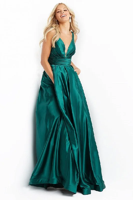 women's breathable dressesJovani 08419 Long Sleeveless Prom Dress