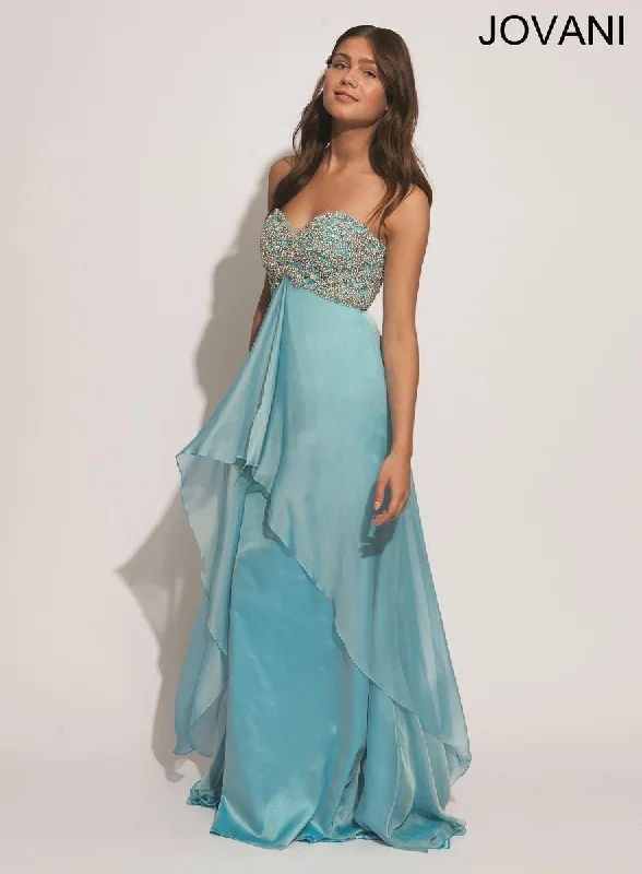 women's easy-to-wear dressesJovani 88229 Strapless Long Prom Gown