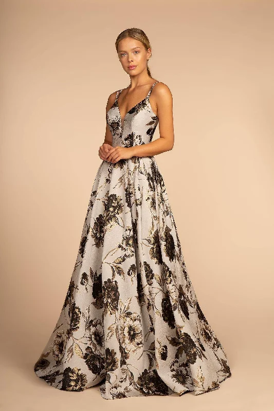 women's affordable dressesLong Floral Prom Dress Sale