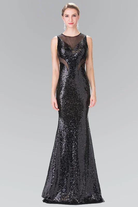 women's silk dressesLong Fully Sequins Gown Prom Dress Formal