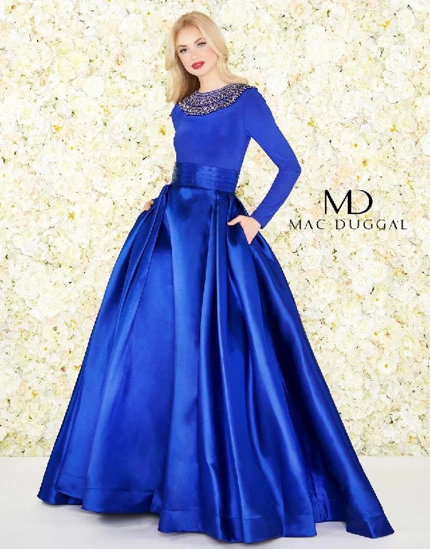 women's handmade dressesMac Duggal Long Sleeve Prom Dress Sale