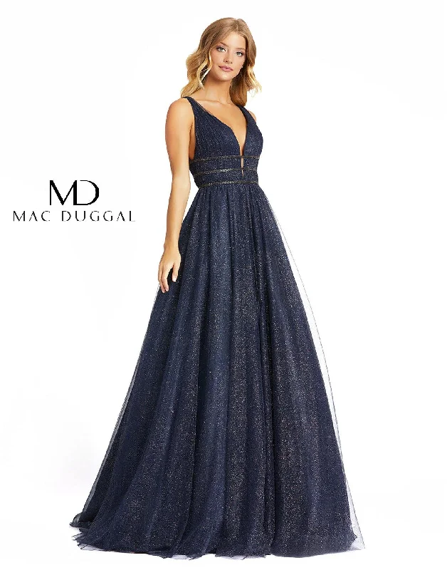 women's bridesmaid dressesMac Duggal 67342 Prom Long Sleeveless Ball Gown