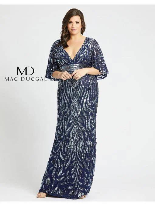 women's wrap dressesMac Duggal Prom Plus Size Long Dress Sale