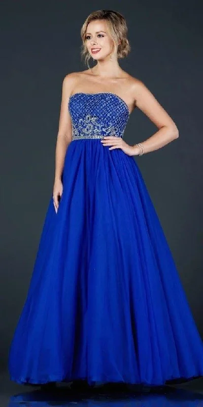 women's cinched-waist dressesStrapless Long Prom Dress Sale