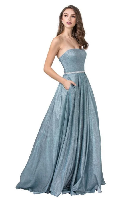 women's work dressesMac Duggal Straplless Long Prom Dress Sale