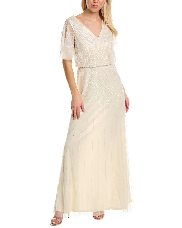 women's pear-shaped body dressesAdrianna Papell Gown