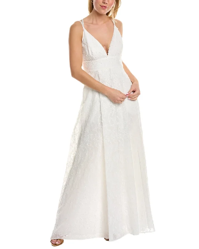 women's formal dressesAidan by Aidan Mattox Embroidered Ball Gown