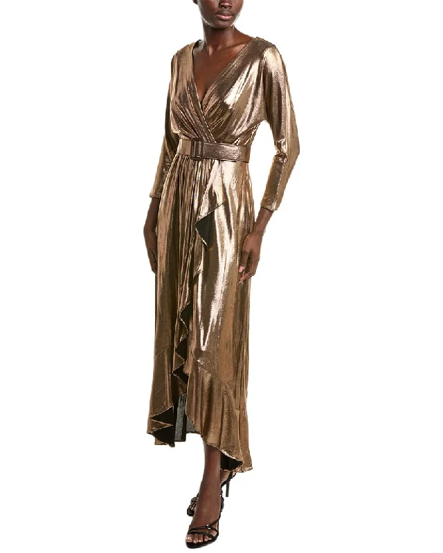 women's denim dressesEliza J Foil Knit Gown