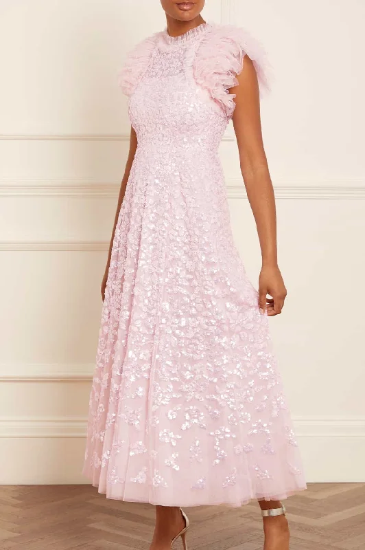 women's prom dressesSequin Rose Gloss Ankle Gown